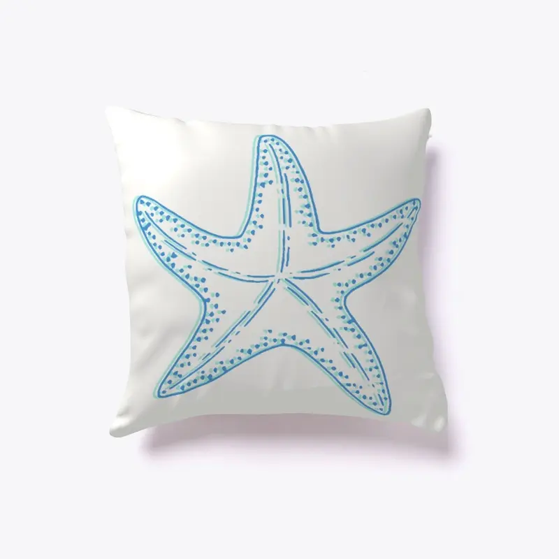 star fish indoor pillow